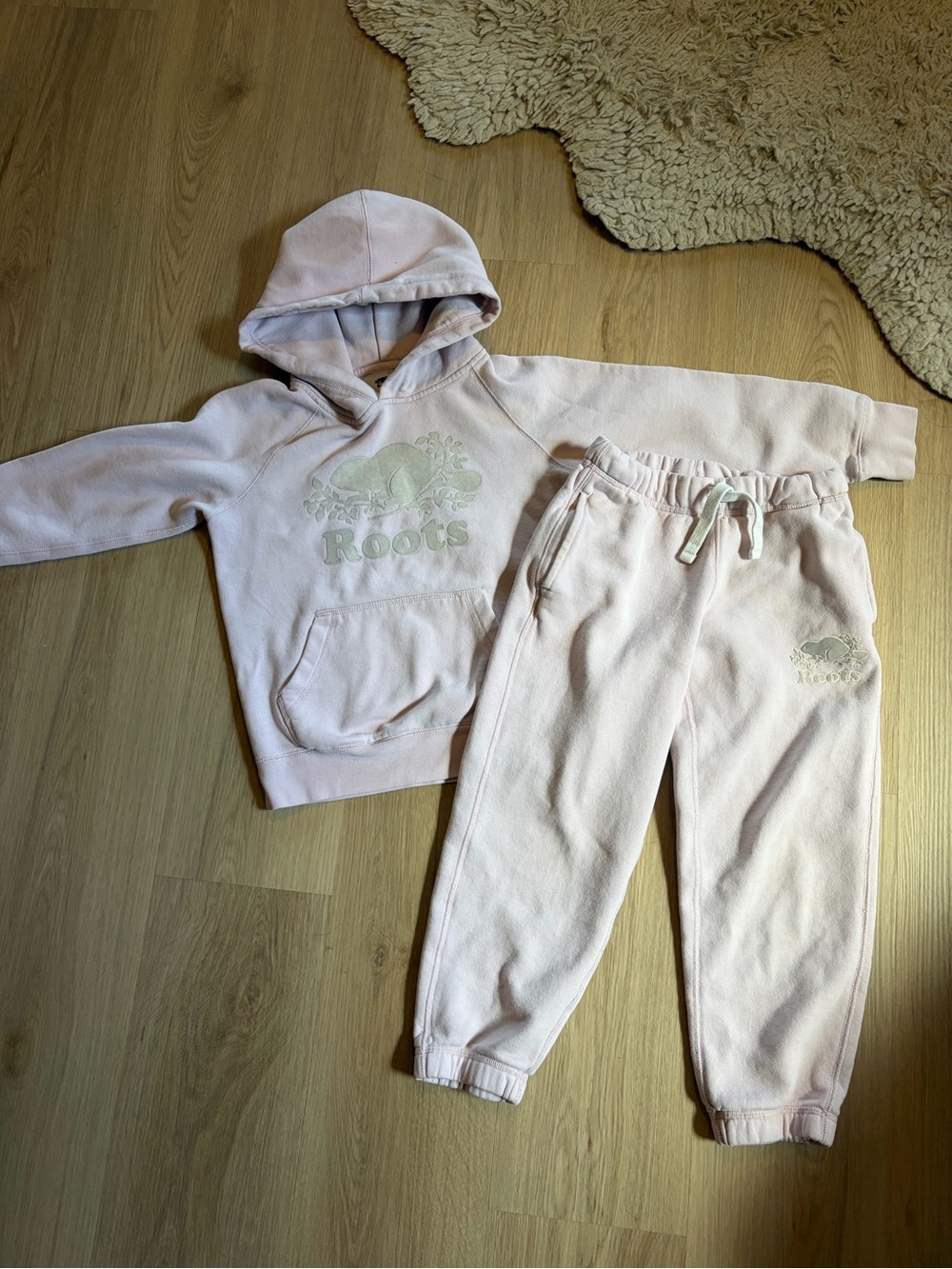 Roots Kids Light Pink Hoodie & Joggers Set